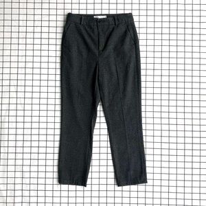 Zara Dark Grey Plaid Check Trousers